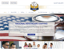 Tablet Screenshot of ccmsstaffing.com